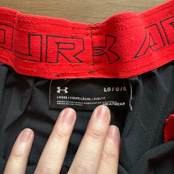 Under Armour Athletic Shorts with Orange Accents - Picture 3 of 8